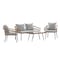 Flash Furniture 4PC NAT/Gray Indoor/Outdoor Rope Rattan Patio Set SB-1960-GY-GG - alternate 2